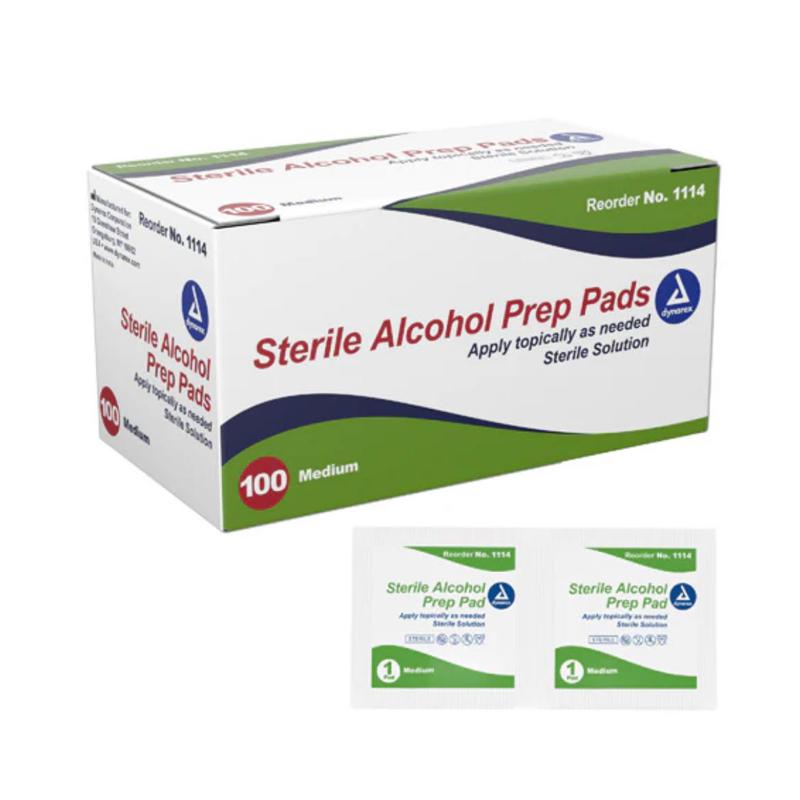 Sterile Alcohol Prep Pads – Box of 100